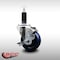 Service Caster 3.5'' SS Solid Poly Swivel 1-1/8'' Expanding Stem Caster with Brake SCC-SSEX20S3514-SPUS-TLB-118 - alternate 4